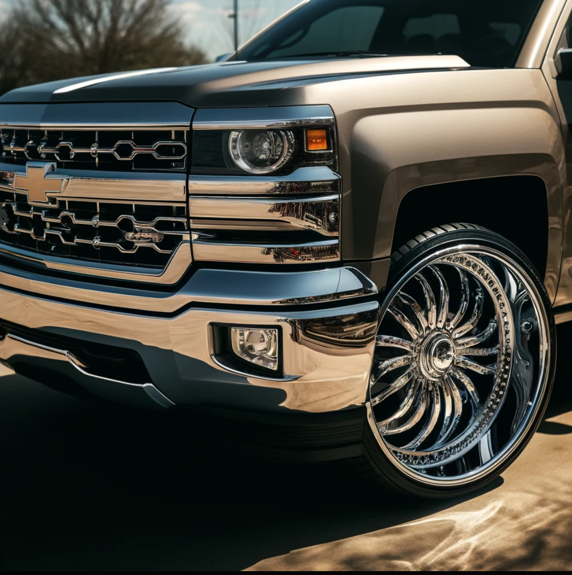 Chevy Silverado Chrome Wheels: Shine On