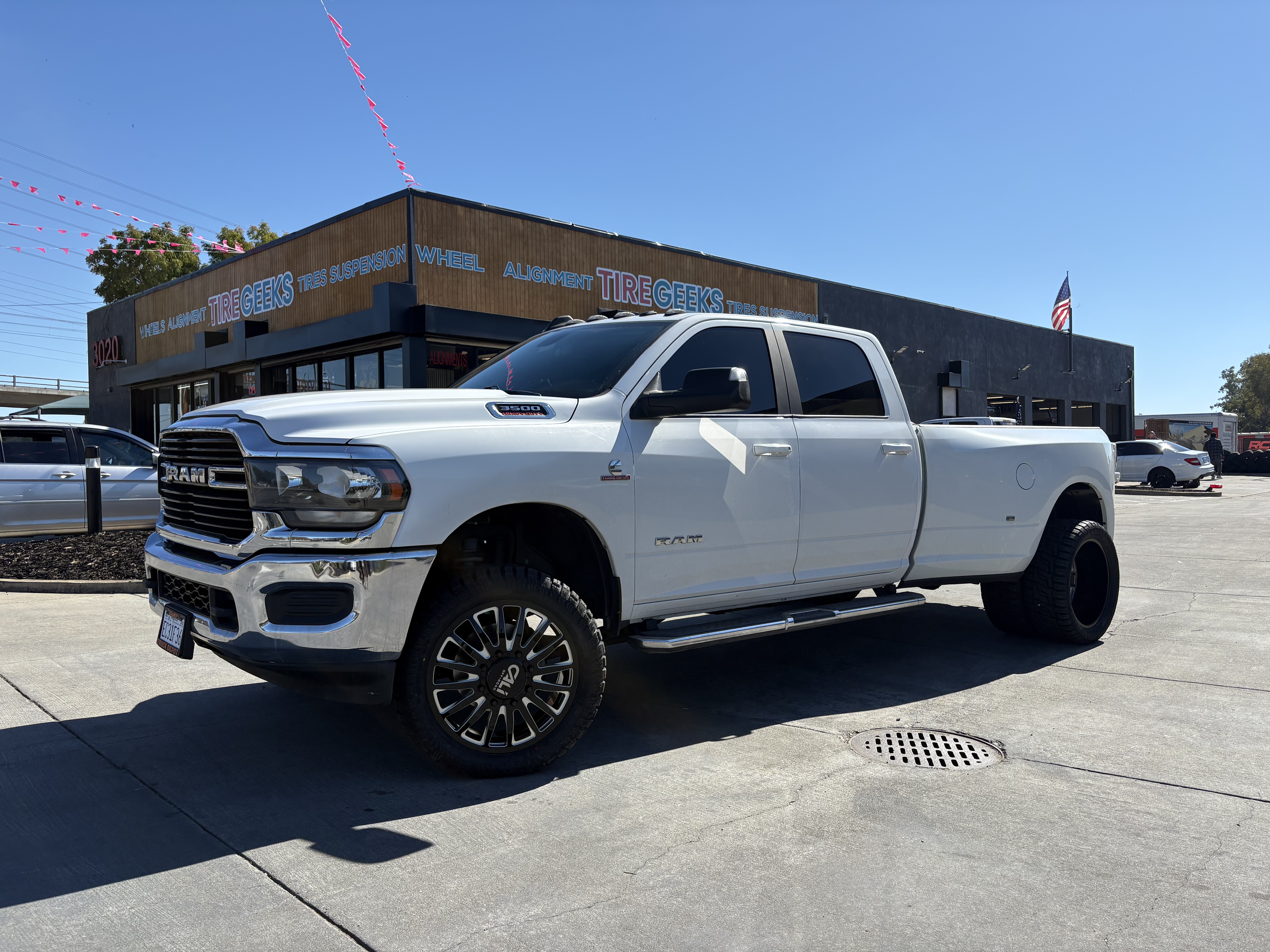 RAM 3500 Dually - Black Machined Wheels